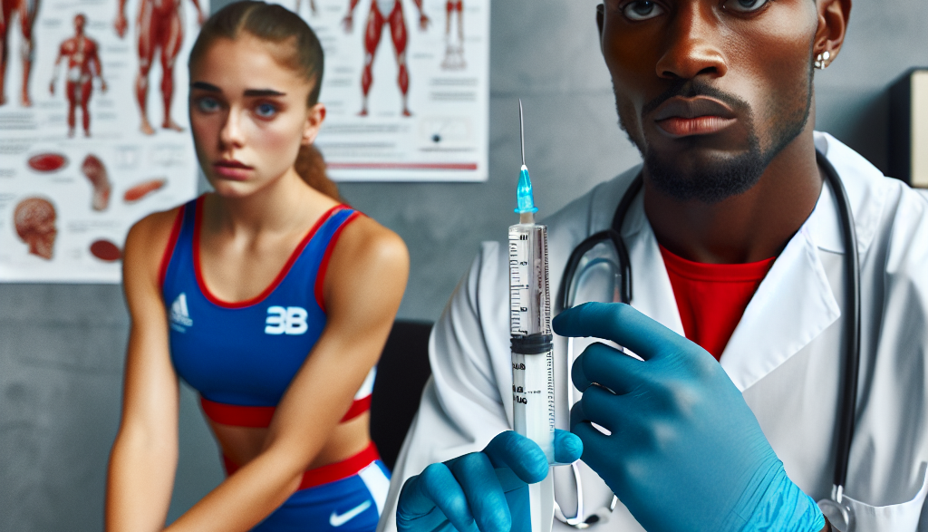 Administering primobolan (metenolone) injection in anti-doping practices
