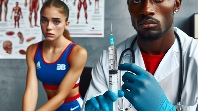 Administering primobolan (metenolone) injection in anti-doping practices