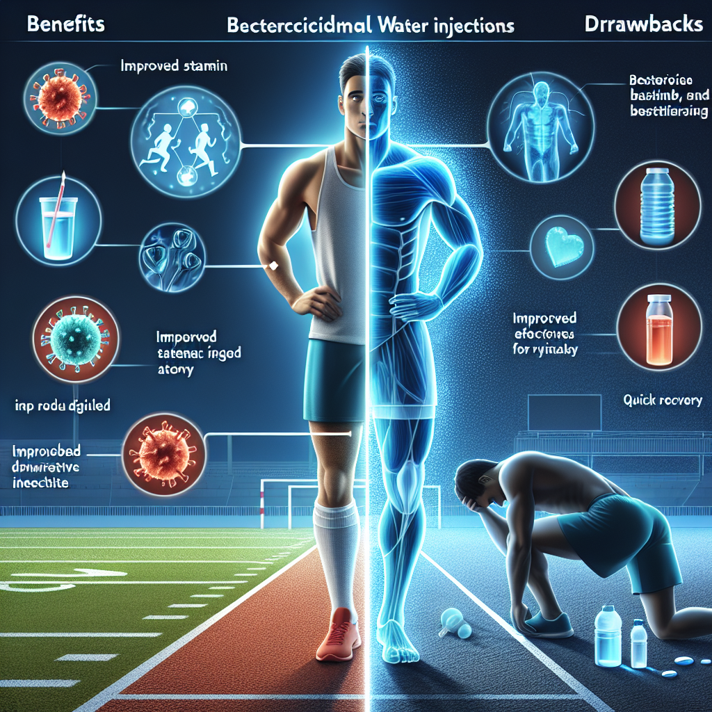 Benefits and drawbacks of bactericidal water injections for athletes