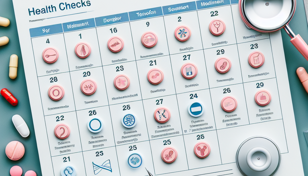Frequency of health checks during tamoxifene