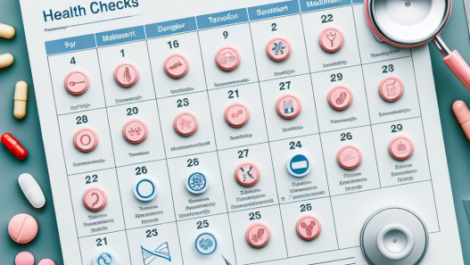 Frequency of health checks during tamoxifene
