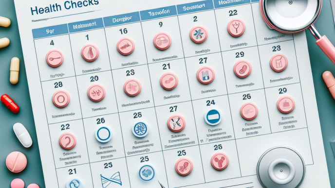 Frequency of health checks during tamoxifene