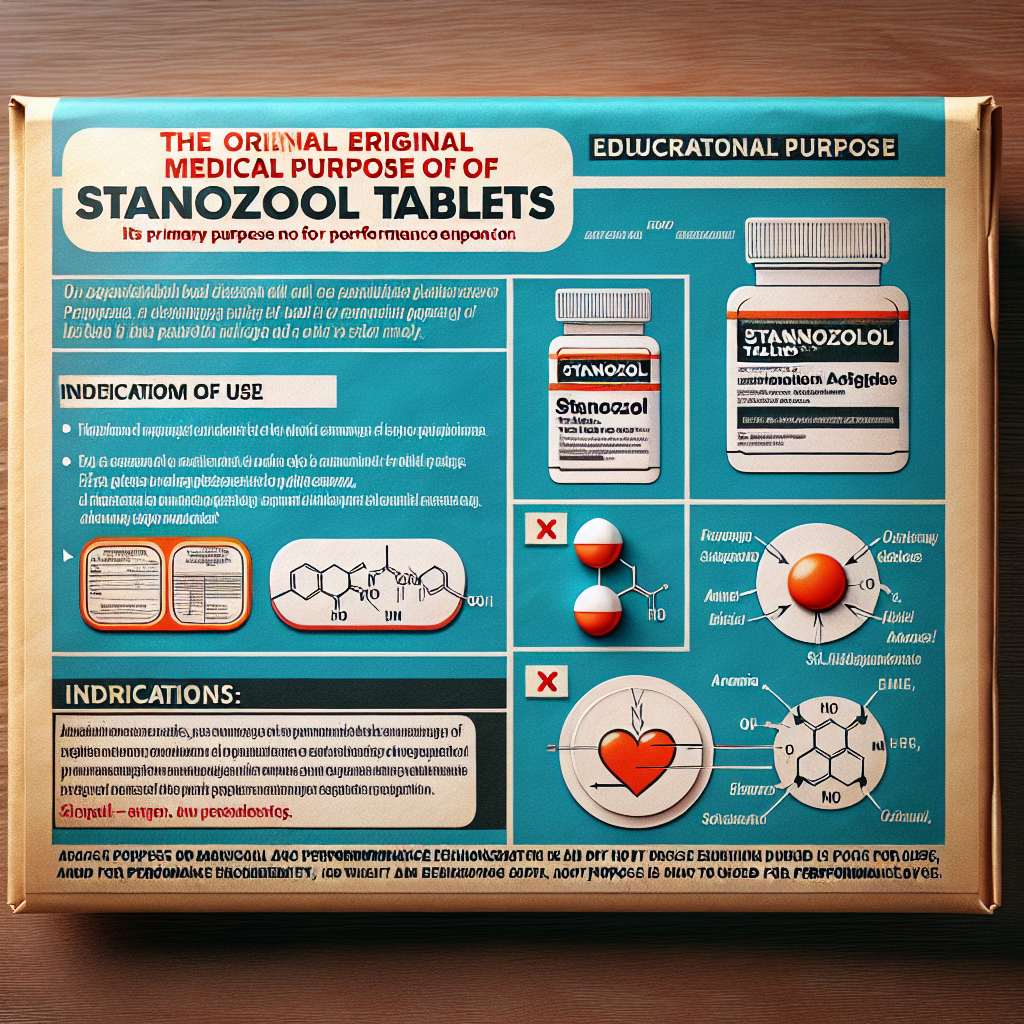 Original medical purpose of stanozololo compresse