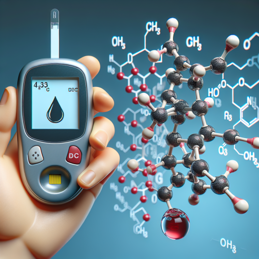 Blood glucose monitoring with trestolone enantato